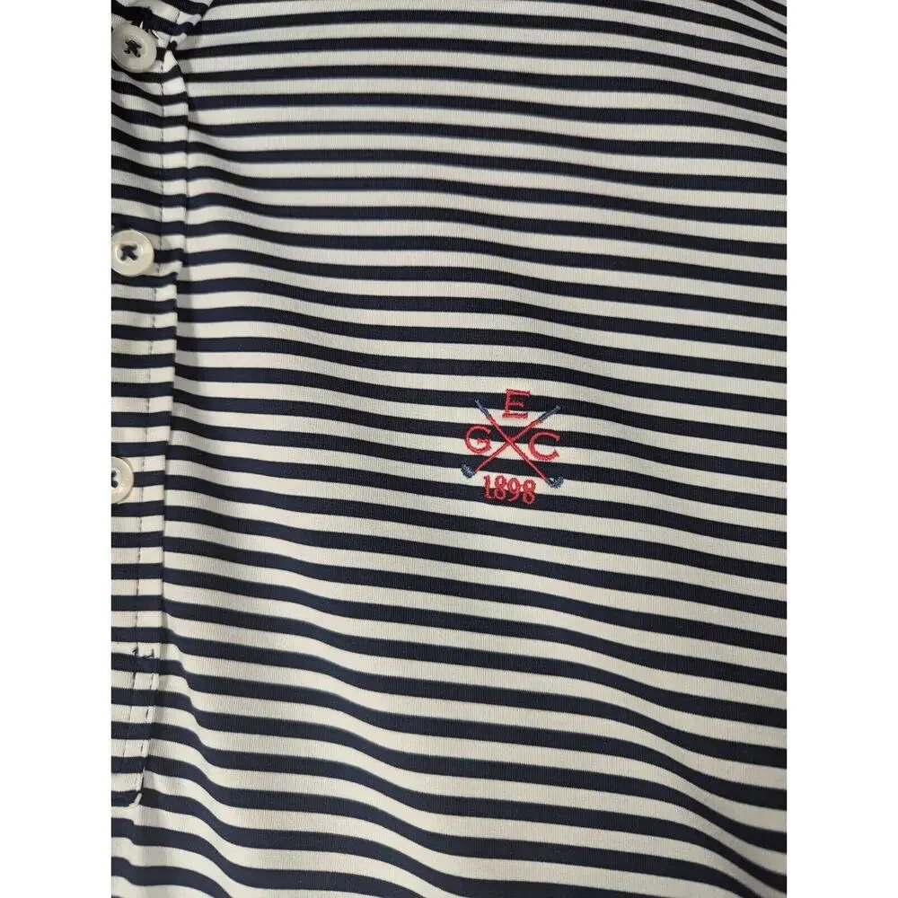 RLX Ralph Lauren Polo Mens Size XL Black White Stripe Golf Shirt